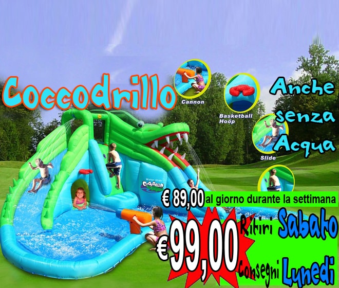 gonfiabile Coccodrillo | noleggio gonfiabili padova