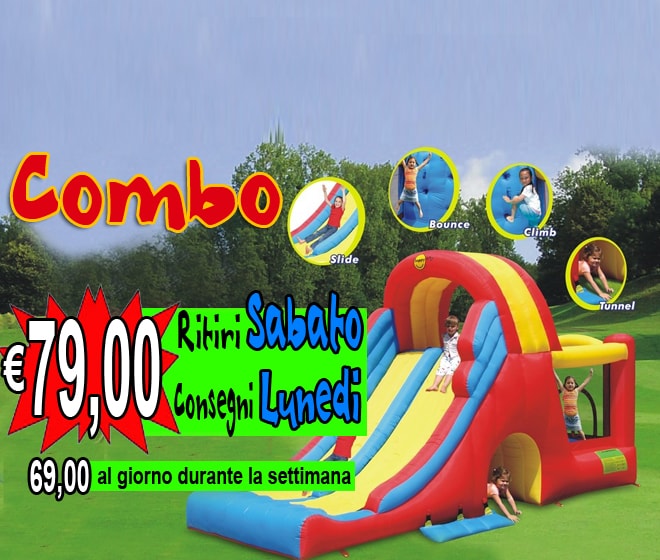 gonfiabile combo | noleggio gonfiabili padova