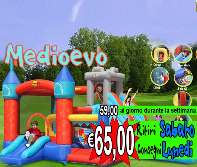gonfiabile Medioevo | noleggio gonfiabili padova