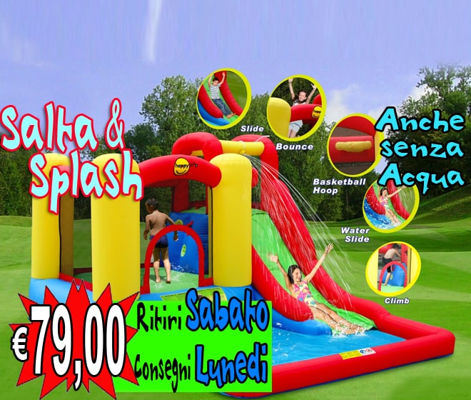 gonfiabile Salta e splash | noleggio gonfiabili padova